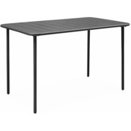 sweeek Mesa de jardín bistró de acero, 4 plazas, 120cm, antracita