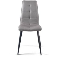 MondoViro Juego de 2 sillas de tela gris 43x58 cm 96h