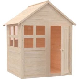 TP Toys Casita infantil + suelo madera marrón fsc®
