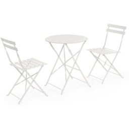 Konte.Design Conjunto de bistró compuesto por una mesa y 2 sillas