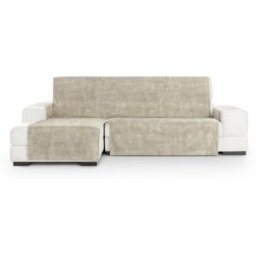 Eysa Funda de sofá chaise longue práctica izquierda beige 240 cm