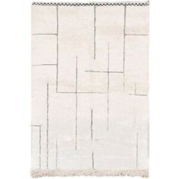 AFK Alfombra bereber auténtica y de diseño de lana 140 x 200 cm