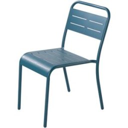 Concept Usine Set de 4 sillas de acero azul