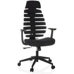 hjh OFFICE Silla de oficina profesional tela negro