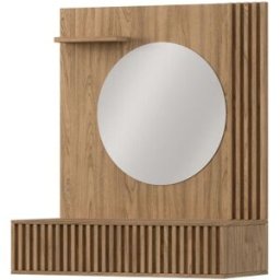 Petits meubles Tocador de pared 1 cajón 1 espejo tableros aglomerados madera