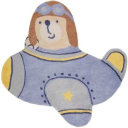 Smart Kids Alfombra infantil de aviador multicolor pastel 120x120