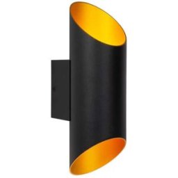 Lucide Lámpara de pared de metal 1xg9, negro
