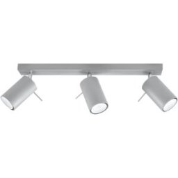 Sollux Lighting Lámpara de techo gris acero alt. 16 cm