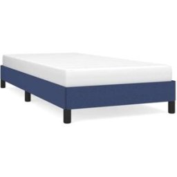 Maison Chic Estructura de cama camas para adulto de tela azul 80x200 cm