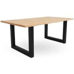 Home Heavenly Mesa de comedor mesa salón en color madera natural 180x100 cm