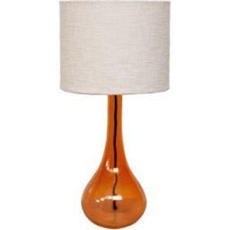 Chehoma Lámpara de mesa en vidrio naranja