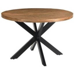 Moloo Mesa de comedor redonda 4 personas, d120 cm madera