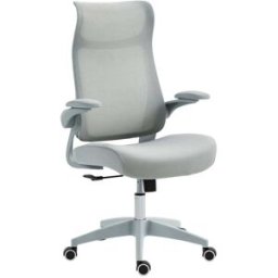 Homcom Silla de oficina 64x65x118 cm gris