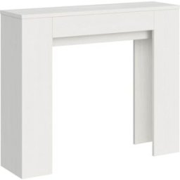 Itamoby Consola extensible 90x25/181cm efecto madera fresno blanco