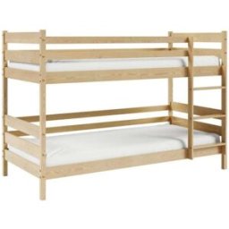 AKL FURNITURE Cama infantil pino beige 80x161