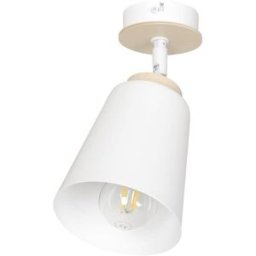 Wonderlamp Aplique orientable nórdico con pantalla metálica blanca
