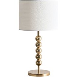 Beliani Lámpara de mesa metal latón