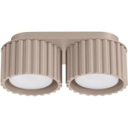Sollux Lighting Lámpara de techo gris pardo aluminio alt. 12 cm