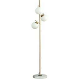 Kosilum Lámpara de pie metal y vidrio 165 cm