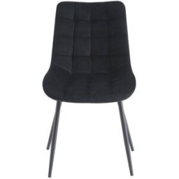Unique Set de 2 sillas tela negro