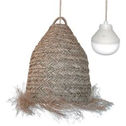 LUMISKY Suspensión inalámbrica beige h47cm