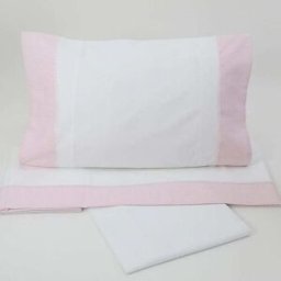 Casa da Laura Sábanas 100% algodón 200 hilos lunares rosa cama 135/140 1 almohada