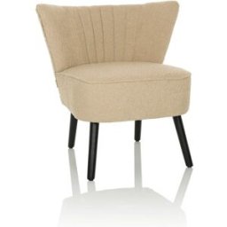 hjh LIVING Sillón de diseño tela beige
