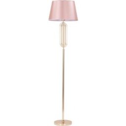 Mauro Ferretti Lámpara de pie de metal dorado con pantalla rosa ø cm 40x168,5