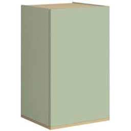 Whous Mueble auxiliar 1 puerta efecto madera salvia/roble 40,4x35x70 cm