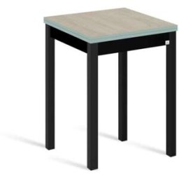 Portus Mesa cocina alta extensible libro 65(130)x65 cm roble pata negro