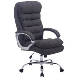 CLP Silla de oficina giratoria regulable en Tela Gris oscuro