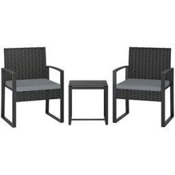 Outsunny Conjunto de jardín 58x55x76 cm gris claro