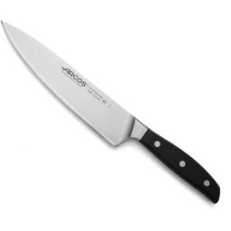 Arcos Cuchillo cocinero acero inoxidable forjado nitrum 210 mm mango negro