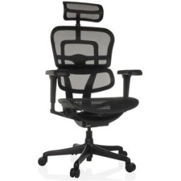 hjh OFFICE Sillón alta gama tejido de malla negro