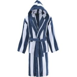 Sensei Maison Albornoz adulto mixto rayado terciopelo antigua índigo xl