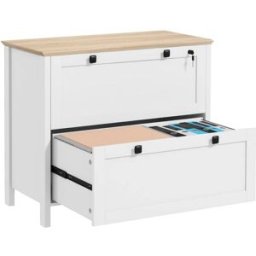 Homcom Cajonera de oficina 79x40x72 cm blanco