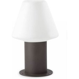 FARO BARCELONA Lámpara de sobremuro o suelo aluminio gris oscuro 19x19x31 cm