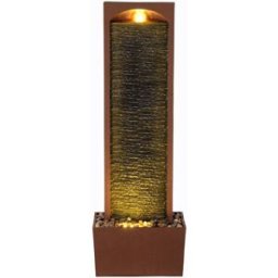 Teamson Fuente cascada led en poliresina, roja, 84x41x37 cm