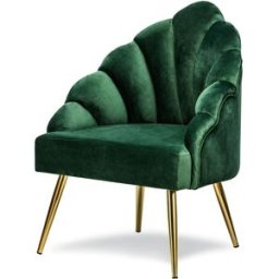 Nordlys Sillón escandinavo 1 plaza en terciopelo con patas de acero verde