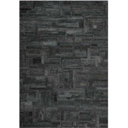 Wecon Home Alfombra gris y azul diseño tuftado a mano en relieve 160x230