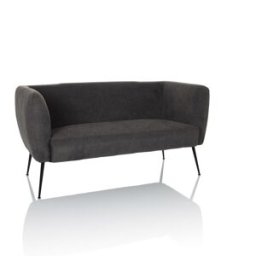 hjh LIVING Sofá de diseño tela gris