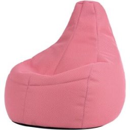 Icon Puf gigante gaming XL con respaldo alto para juegos, rosa claro