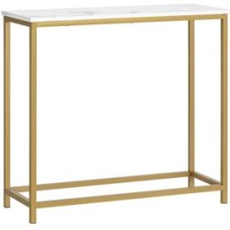 SoBuy Mesa consola de entrada metal dorado