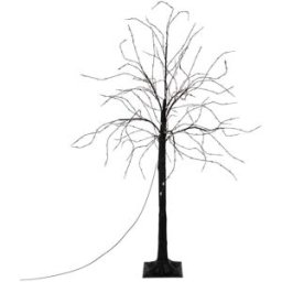 ECD Germany Árbol de navidad artificial 120cm con 480 luces LED blanco cálido