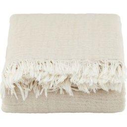 house doctor Colcha de algodón beige 200x140