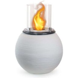 Chimenea de bioetanol divina fire blanco perla d.40 x h54 cm