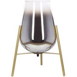 Beliani Lámpara de mesa metal dorado