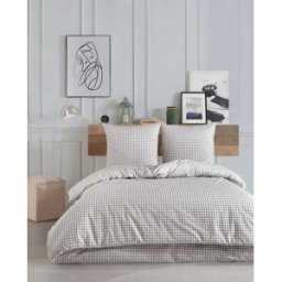 Blanc Avenue Juego de funda de edredón 240x220 cm+ 2 fa 65x65 cm 100% algodón