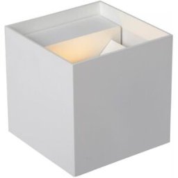 Lucide Foco de pared de metal con 2 led integrado, blanco