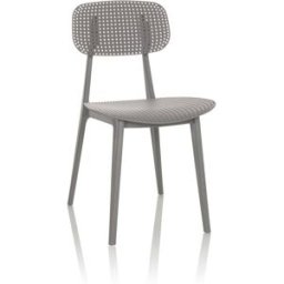 hjh OFFICE Silla de exterior plástico gris